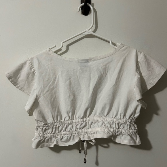 Princess Polly White  Cropped Top - Picture 3 of 4